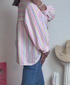 Chemise Ambre rayée pastel