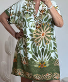 Robe Emma version courte kaki