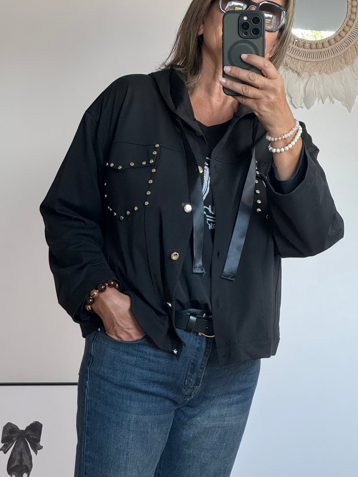 Veste casuel Gold noir