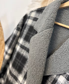 Manteau réversible gris