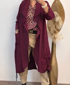 Manteau Arthur lie de vin