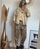 Pantalon Dakota camouflage camel
