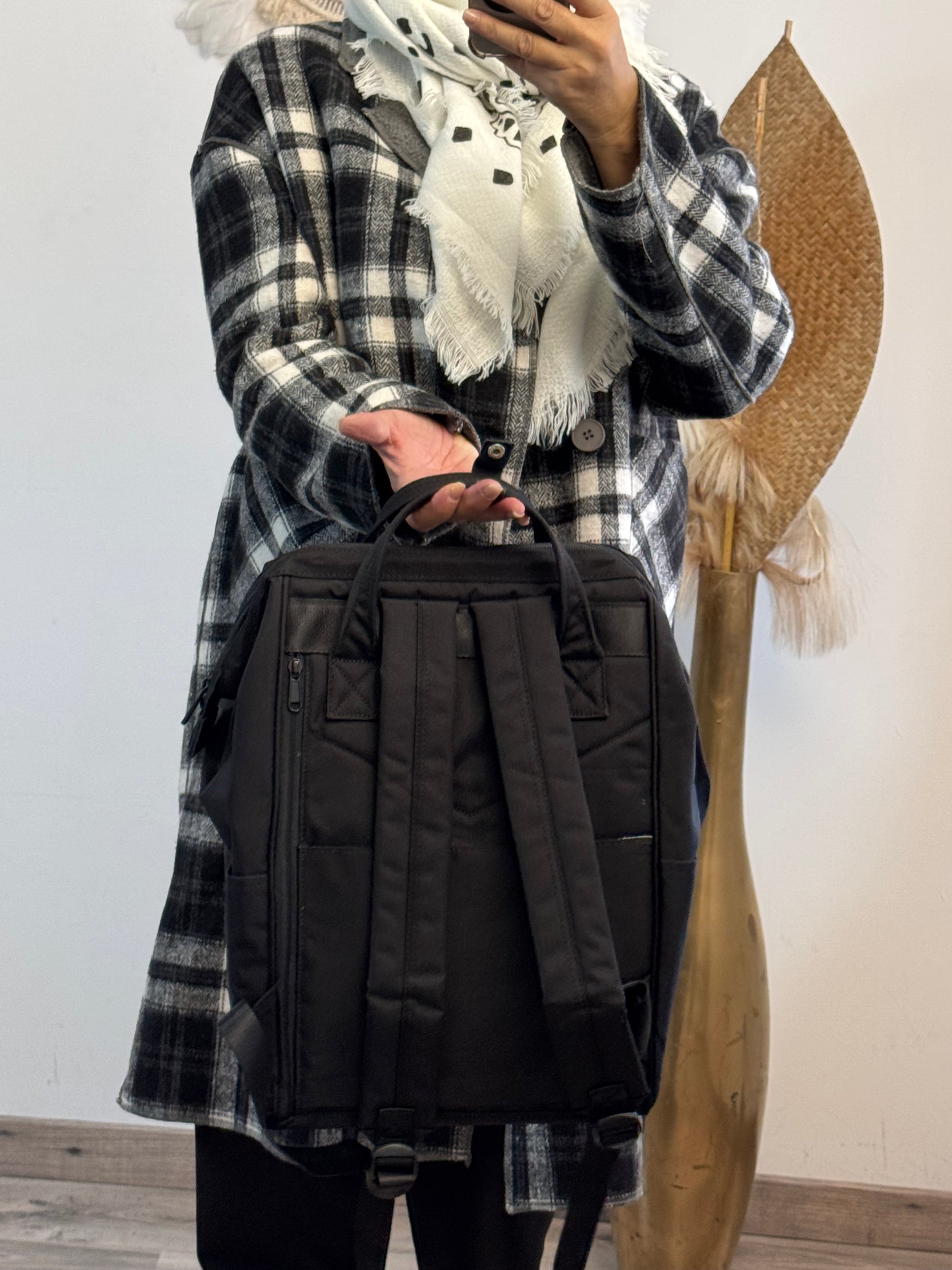 Sac à dos noir multifonctions