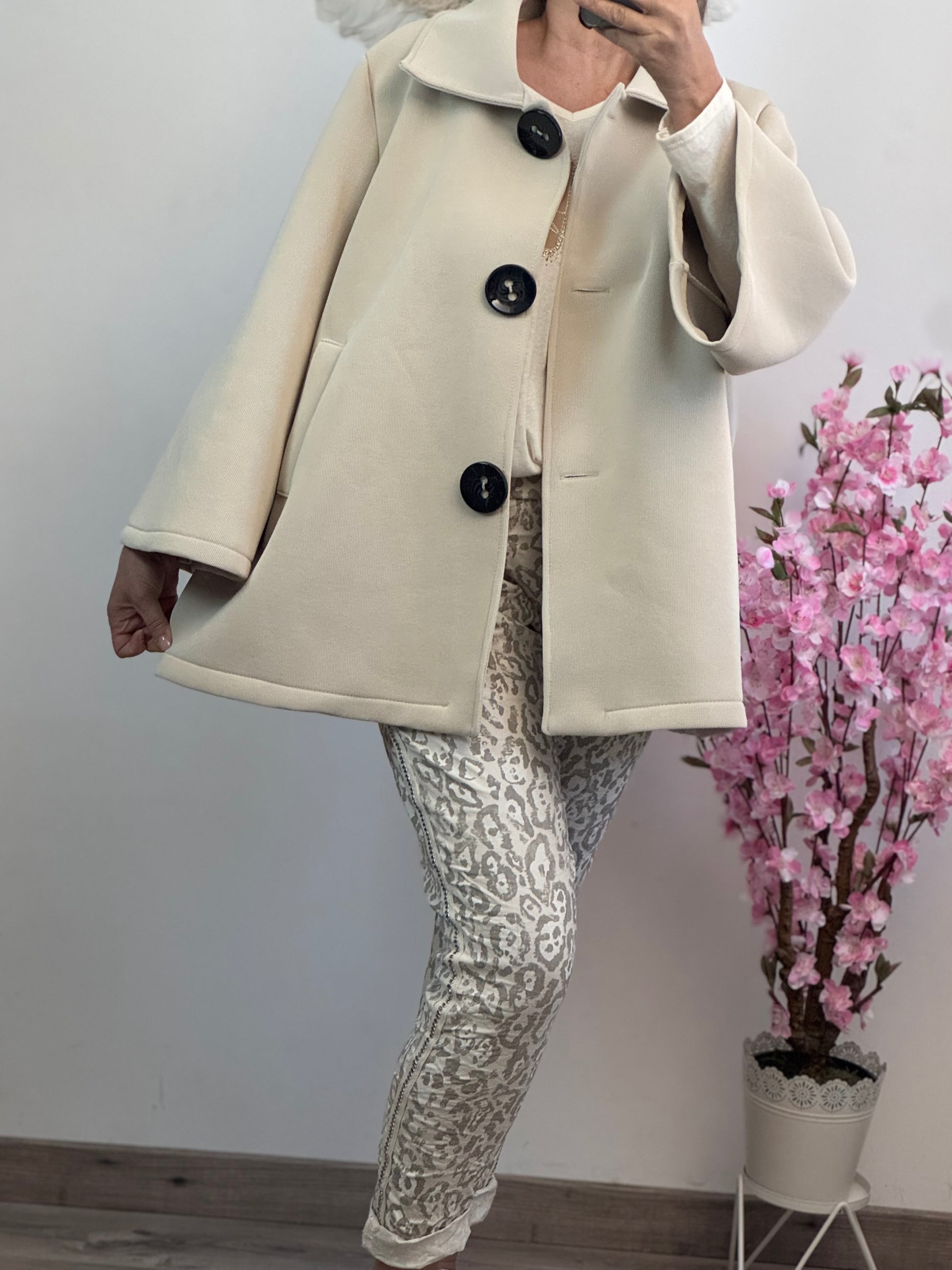 Veste évasée beige TU 42/50