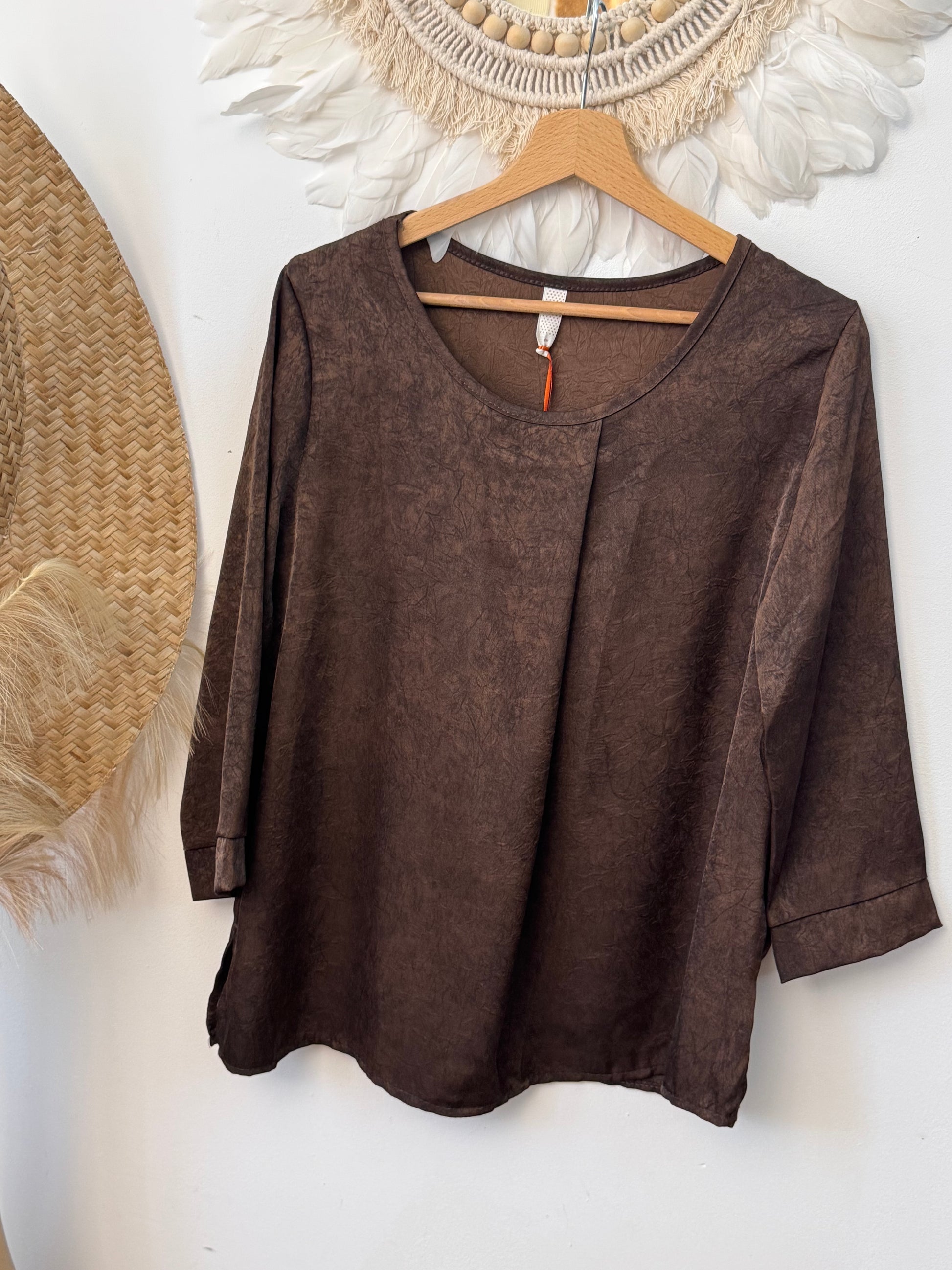 Blouse clémentine marron TU 38/44