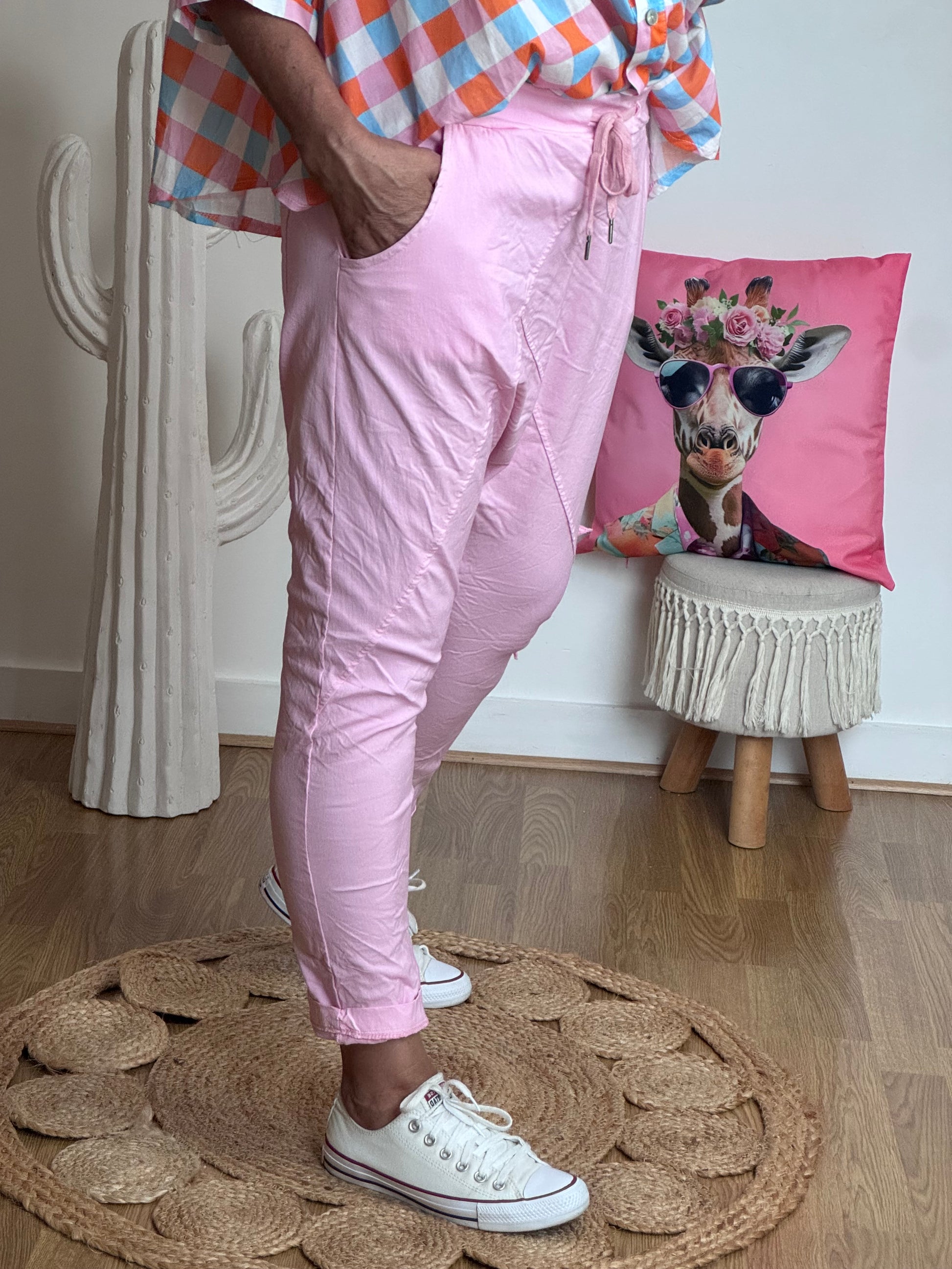 Pantalon saroual rose OK!