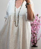 Robe bohème gaz de coton
Léo beige TU 36/46