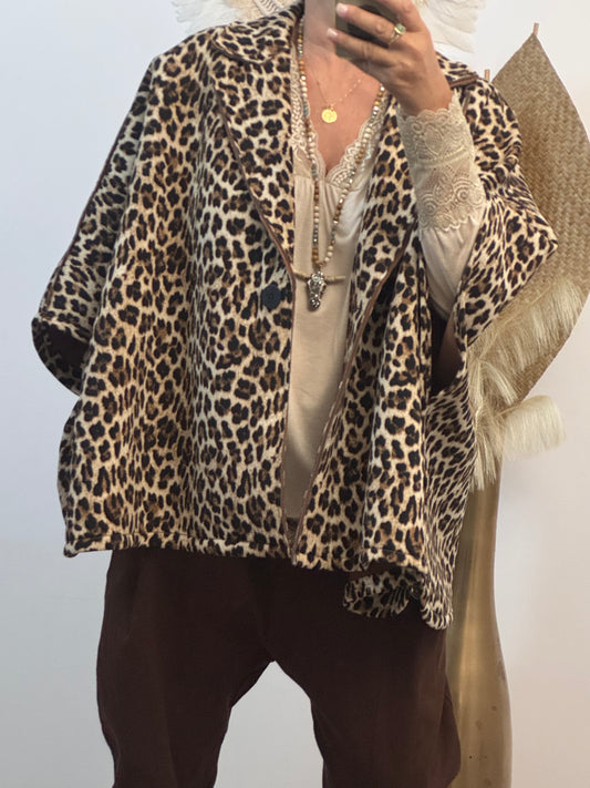 Veste poncho Léo