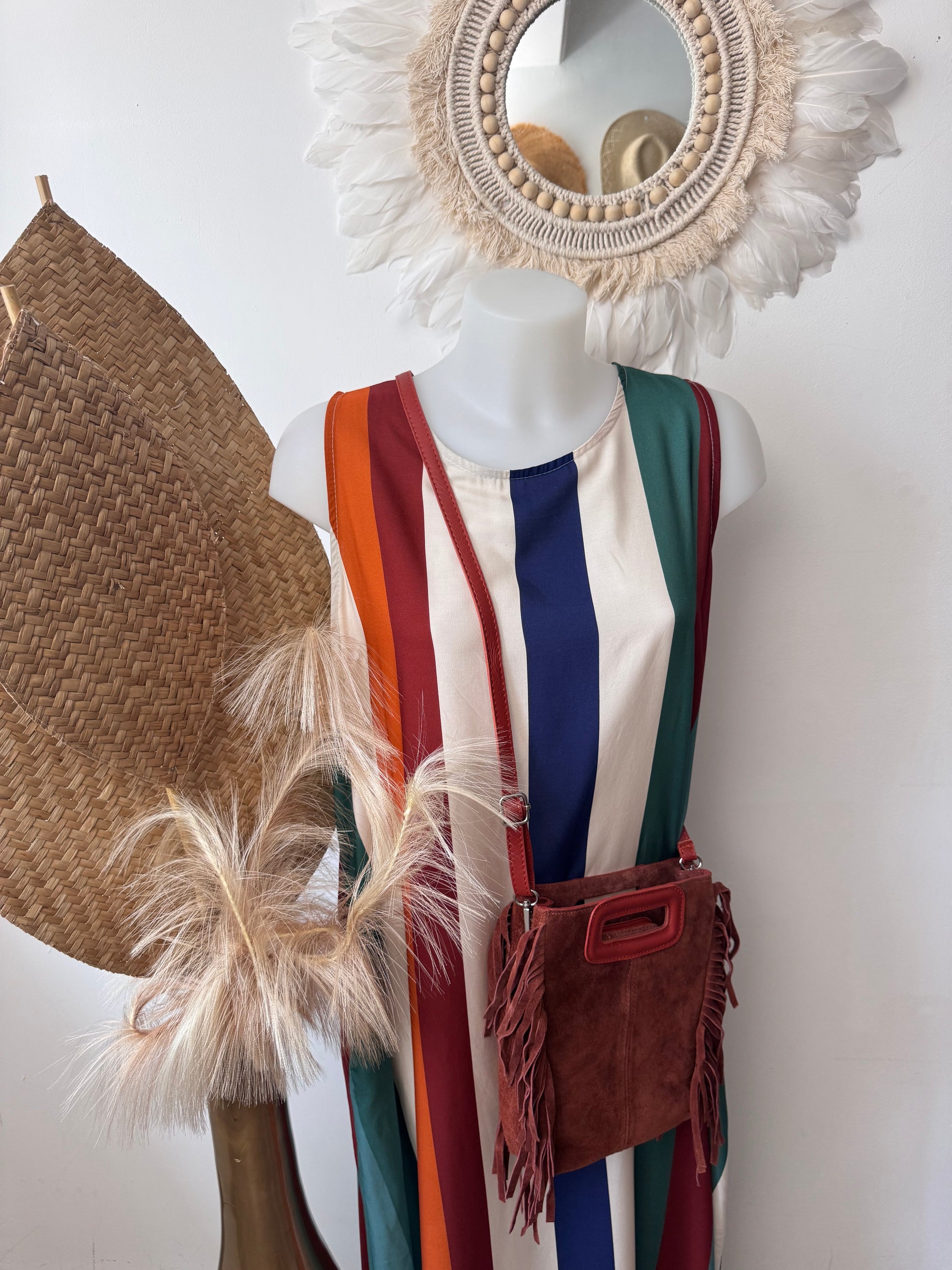 Sac cuir véritable brique