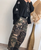 Pantalon loose camouflage