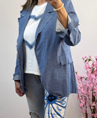 Veste blazer jean bleu clair TU 38/44
