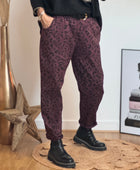 Pantalon Léo lie de vin TU 40/48
