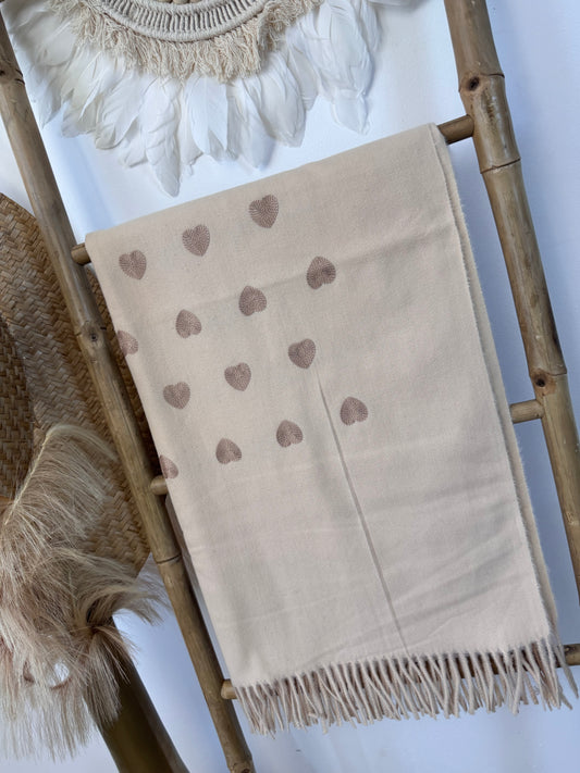 Écharpe beige love