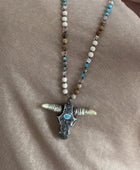 Pendentif tête de buffle