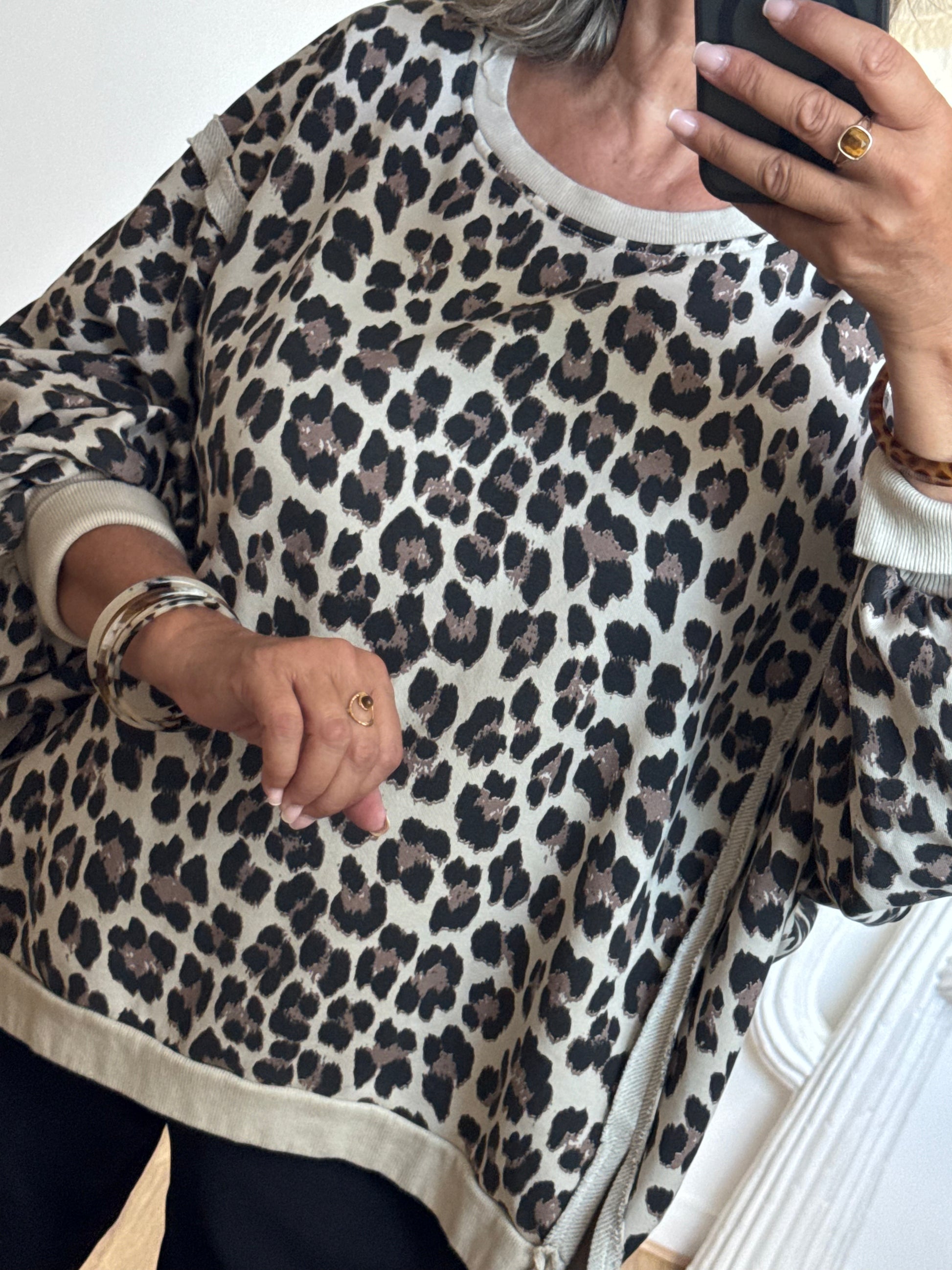 Sweat-shirt oversize LEO TU 38/50