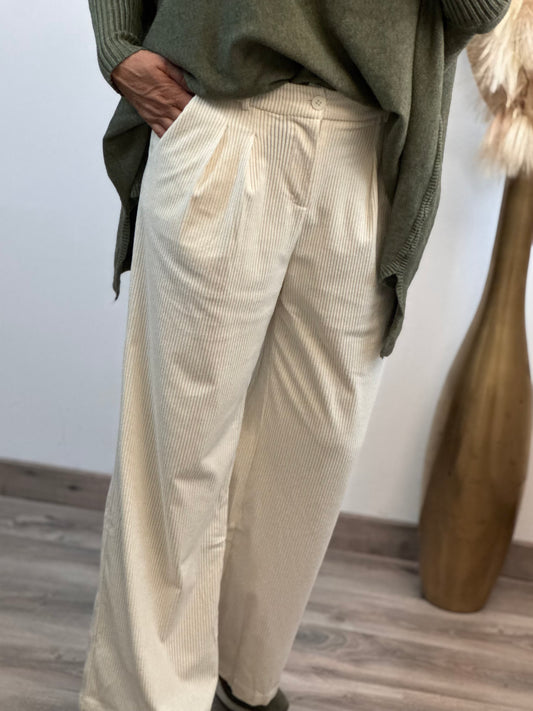 Pantalon crème cocooning