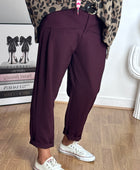 Pantalon Gabriel lie de vin TU 36/42