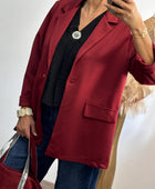 Blazer casuel bordeaux