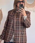 Veste blazer carreaux