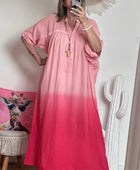 Robe tie and dye pêche/rose