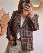 Veste blazer carreaux