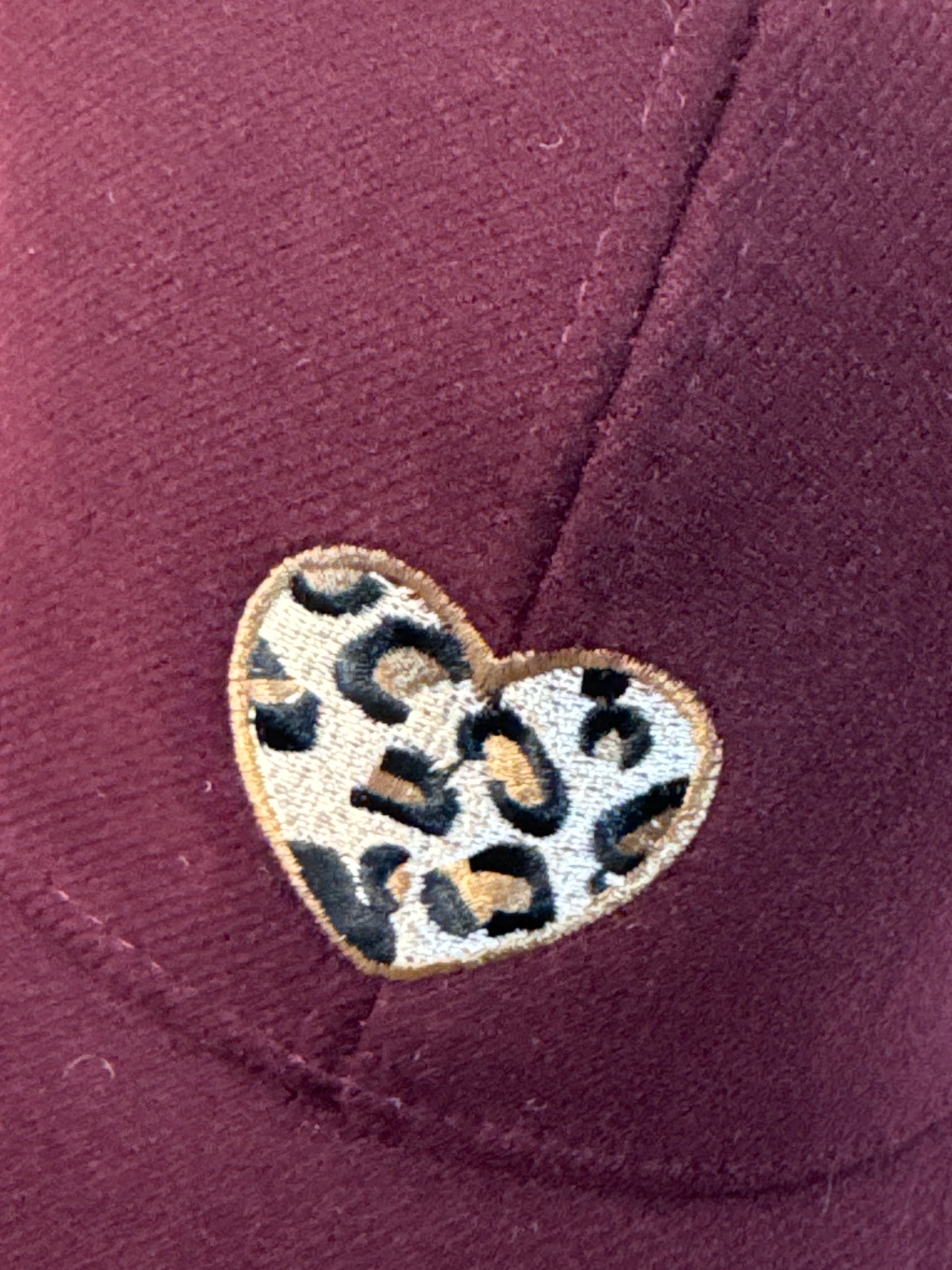 Casquette love lie de vin