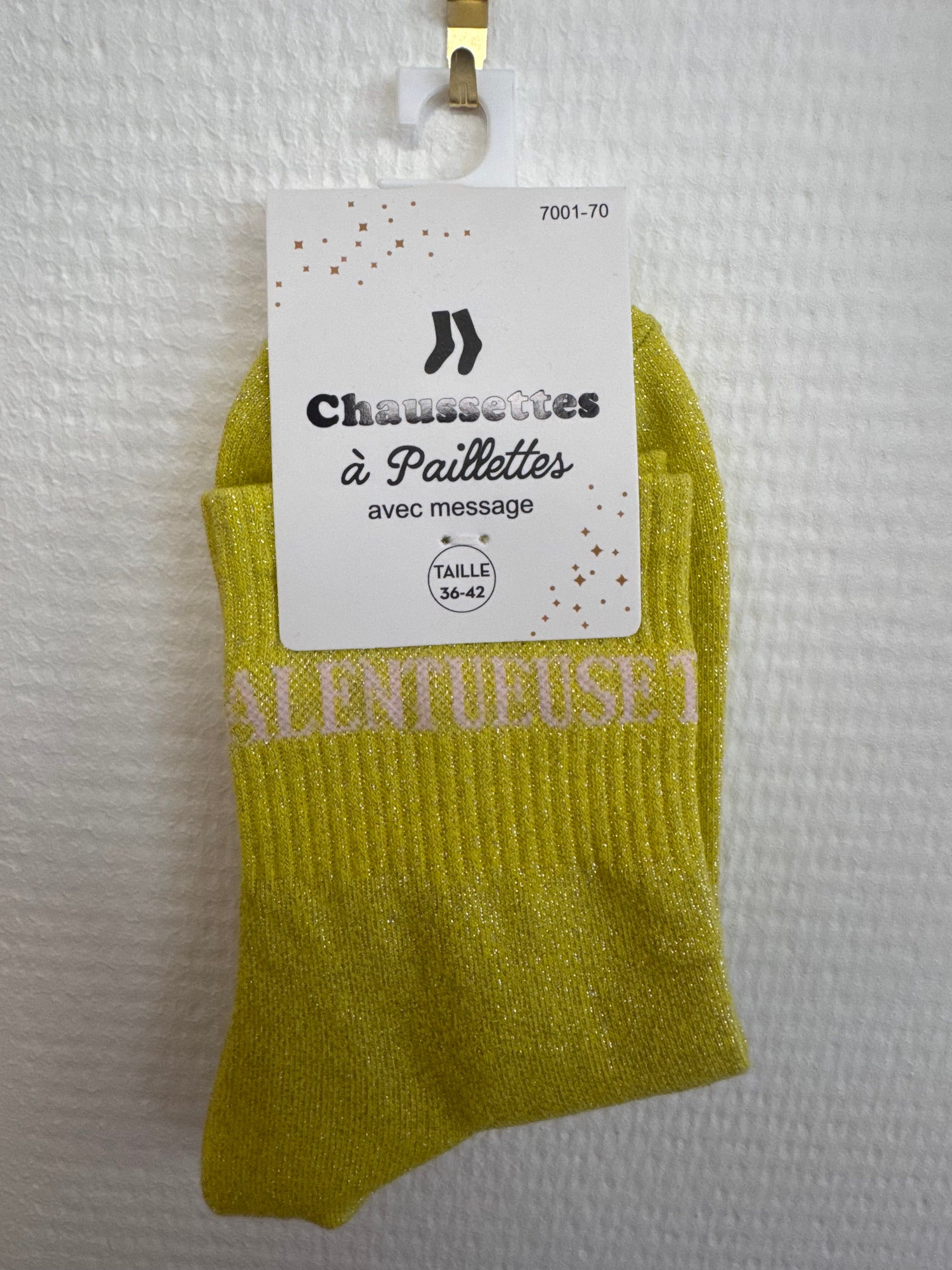 Chaussettes pailletées talentueuse