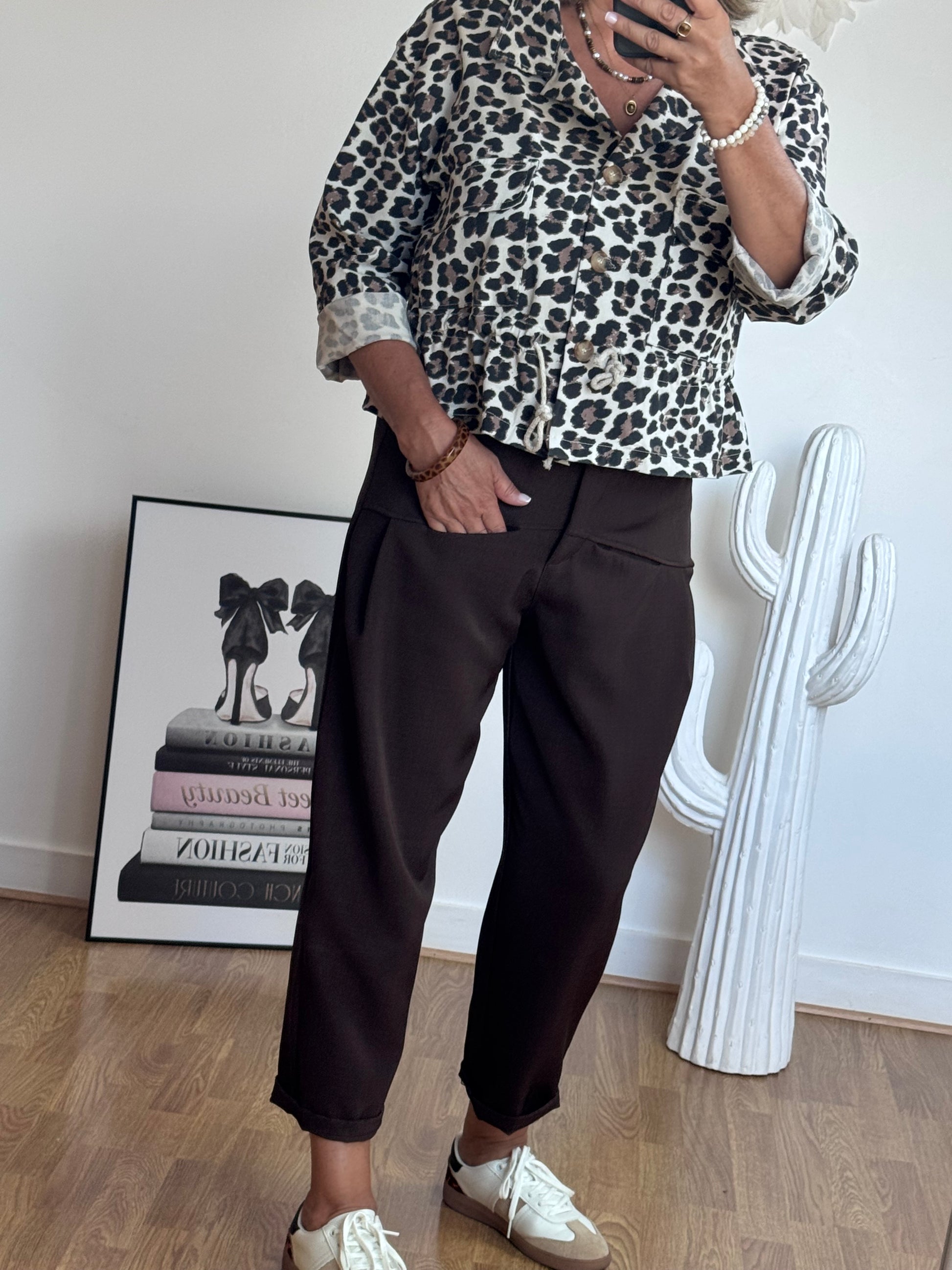 Pantalon Gabriel marron TU 36/42