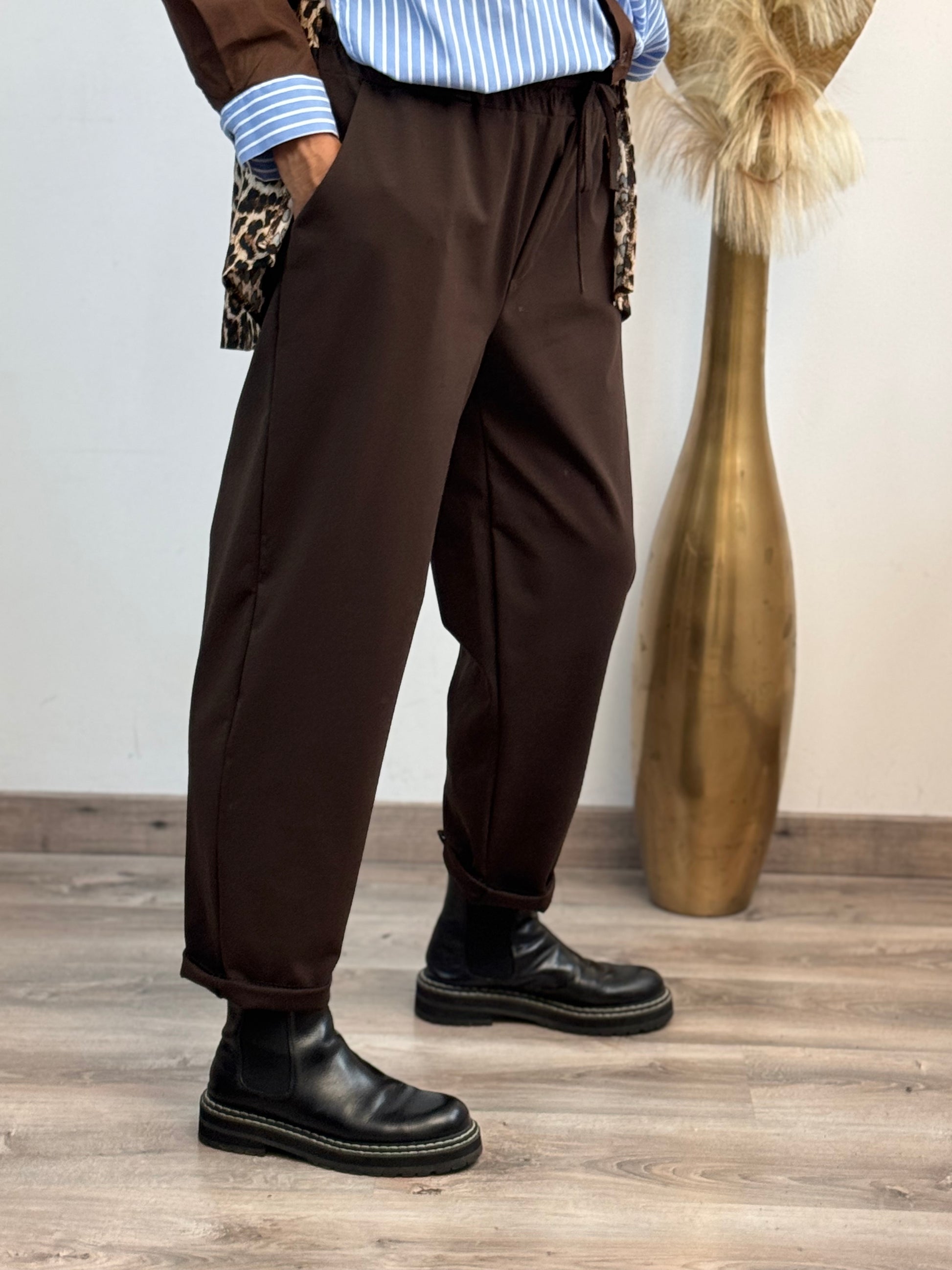 Pantalon Sacha marron TU 42/50