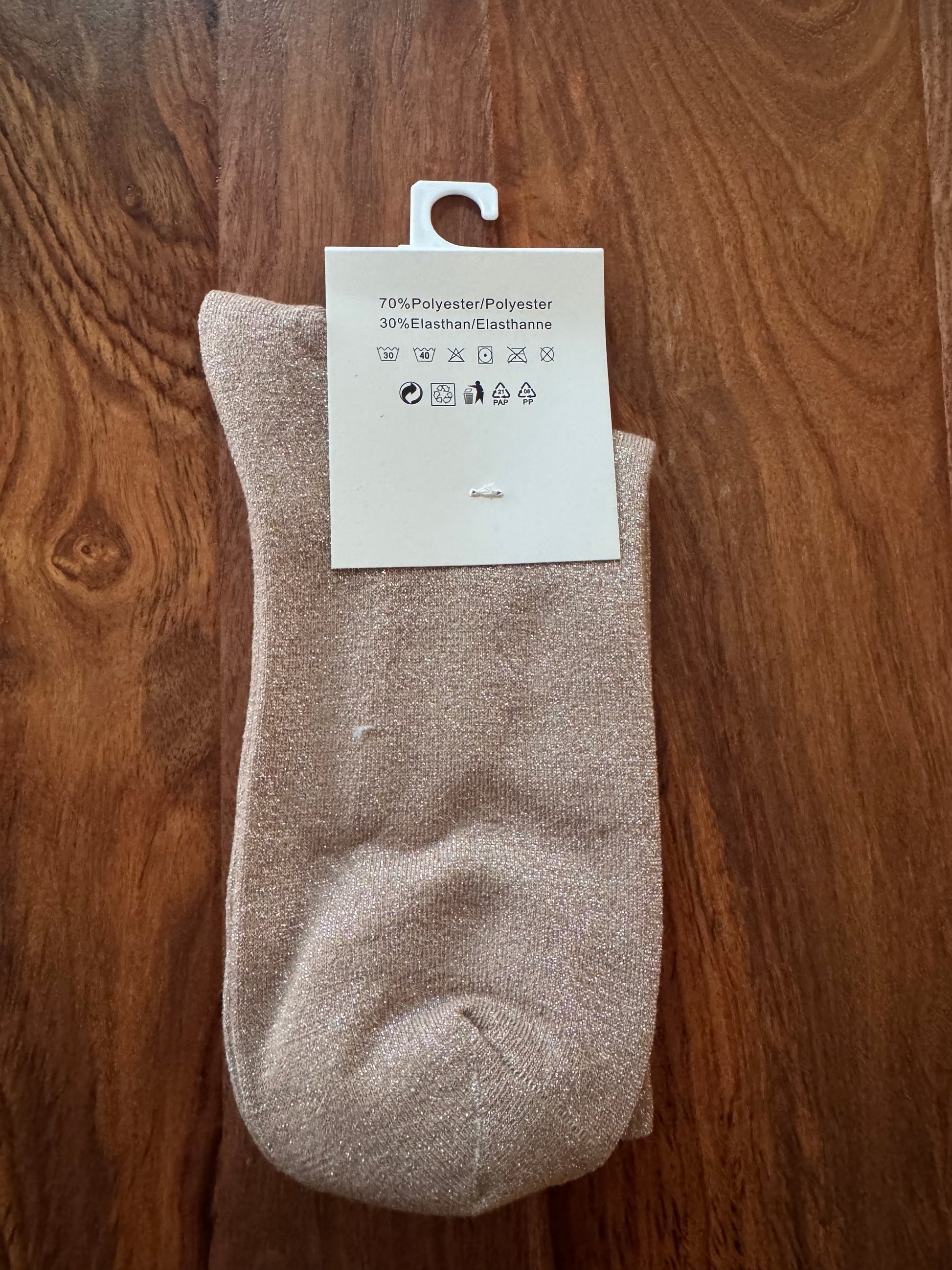 Chaussettes cœur brillantes 36/41