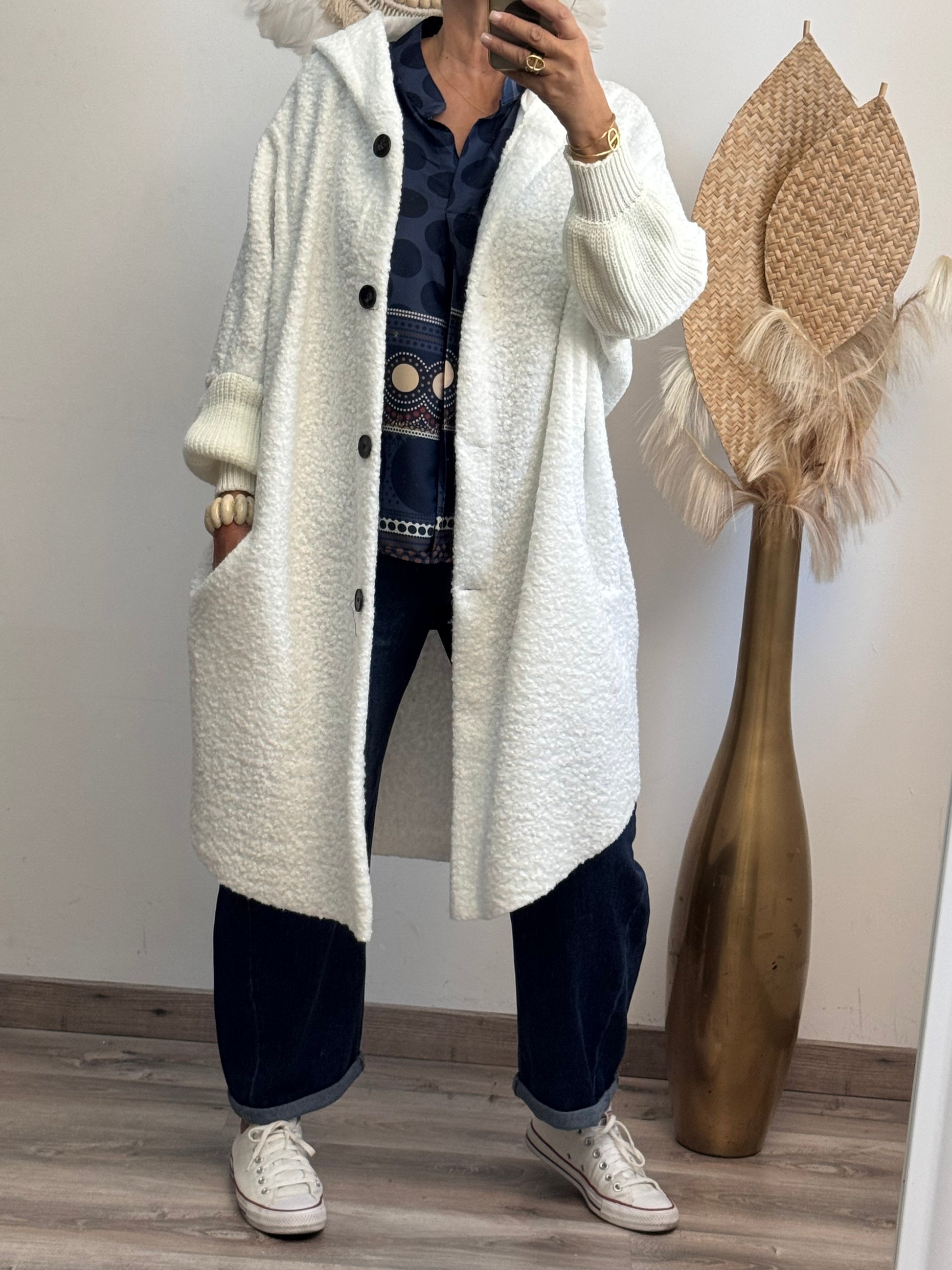 Manteau Marceau blanc