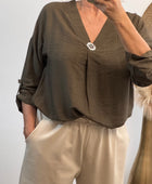 Blouse Léa marron