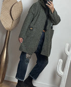Manteau moumoute kaki
