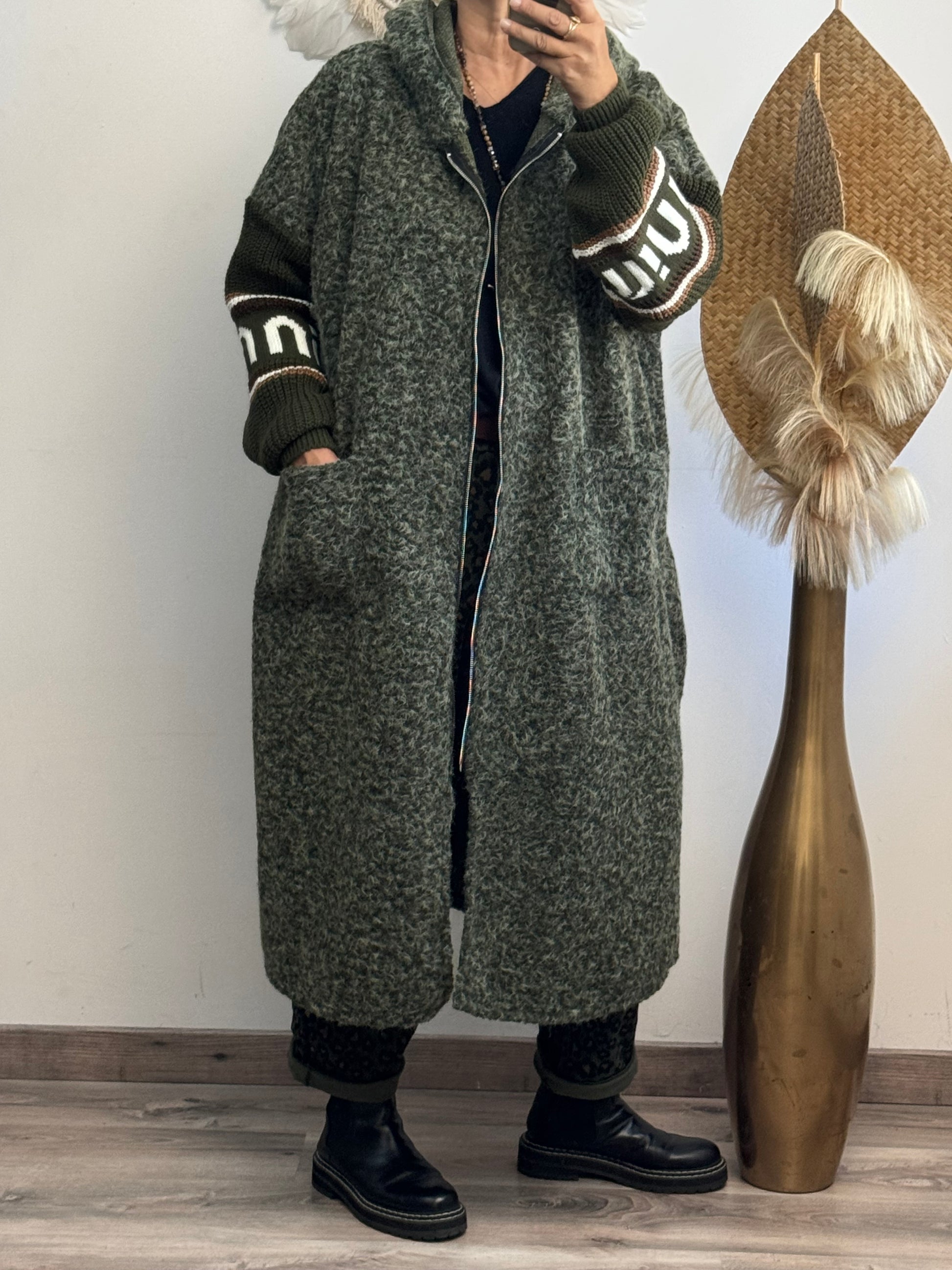 Manteau Esteban kaki