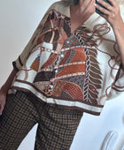 Blouse horse beige
