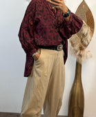 Blouse Rosalie lie de vin