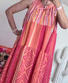 Robe Vichy orange /rose TU 38/44
