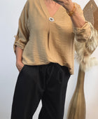 Blouse Léa camel