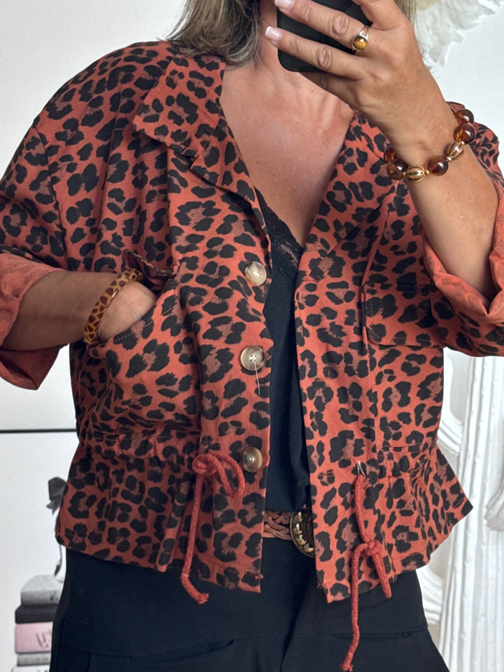 Veste Léo terracotta