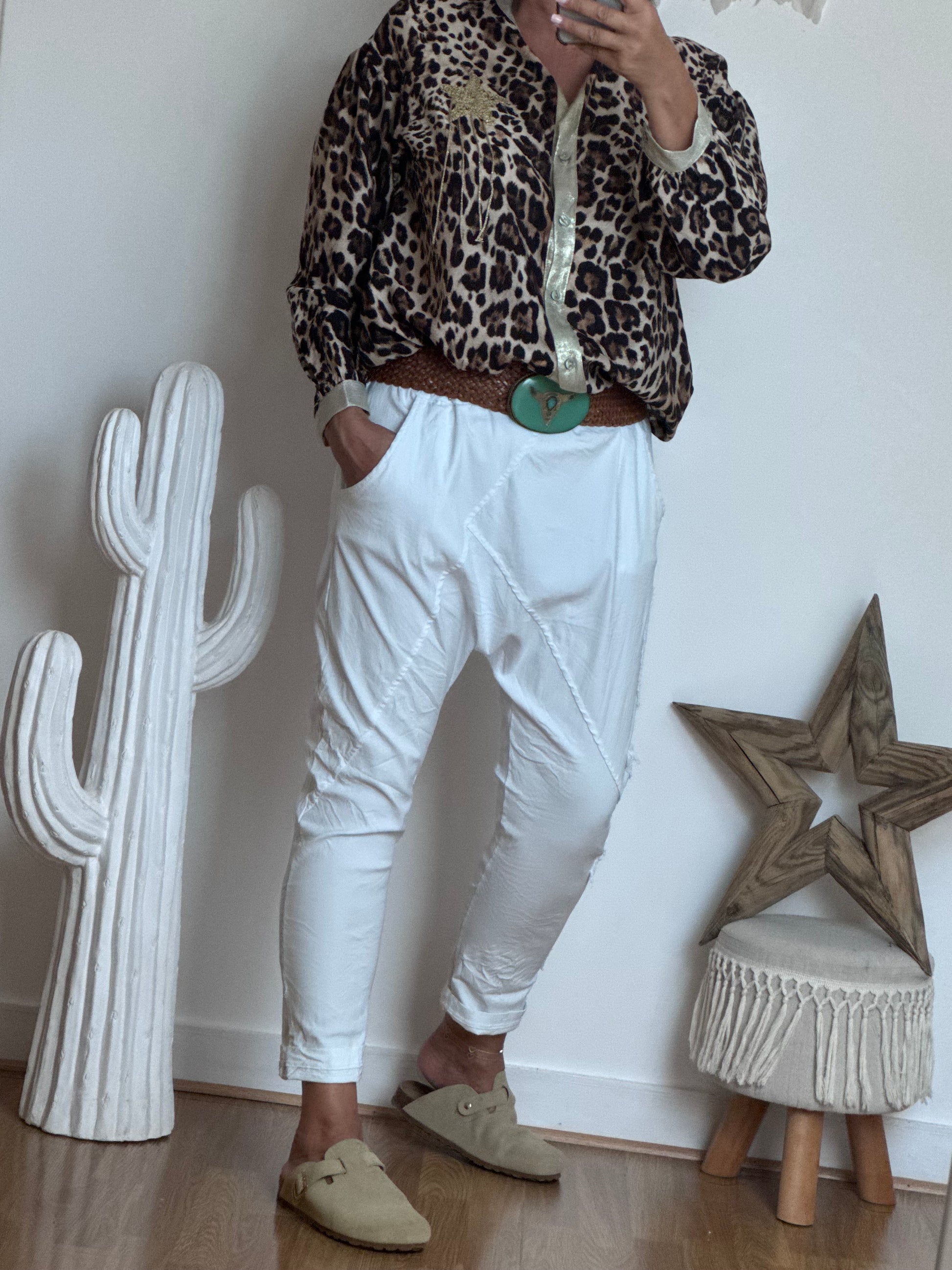 Pantalon saroual blanc OK !