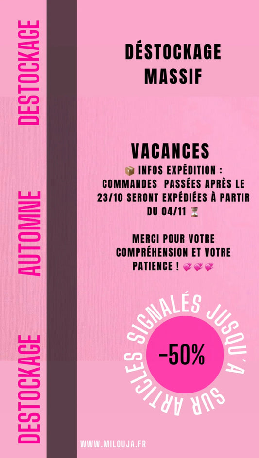 INFOS IMPORTANTES : Bienvenue, Livraison, fidélité, paiement 2 ou 3 fois, retour ou échange