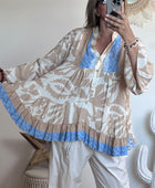 Blouse camélia beige