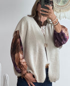 Gilet mohair beige