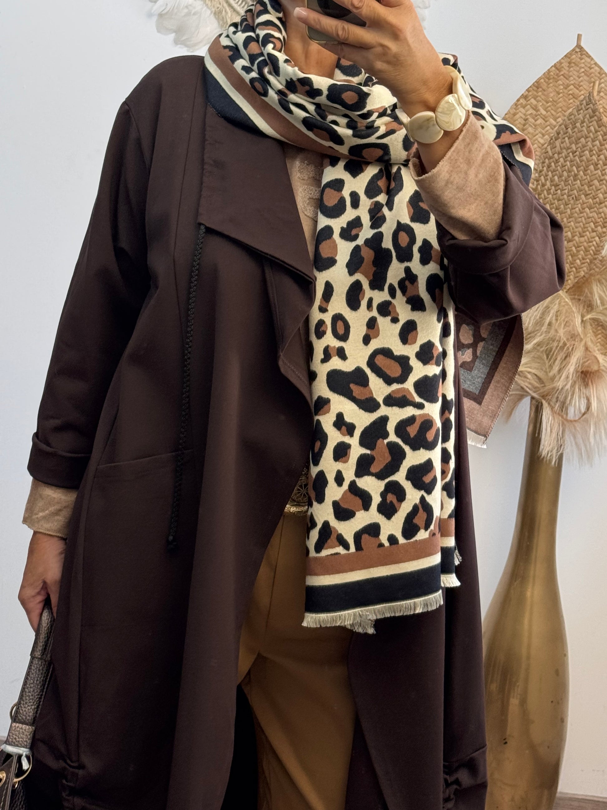 Manteau Authur marron