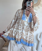 Blouse camélia beige
