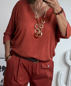 Pull en modal terracotta TU 42/50
