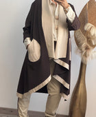 Manteau Félix beige et marron