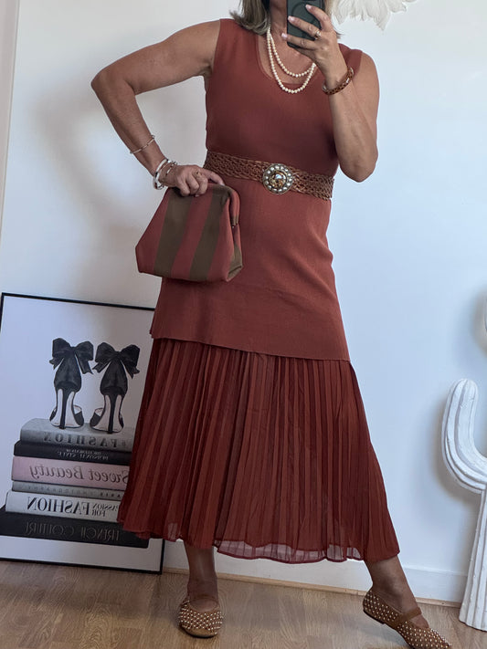 Robe Capucine terracotta