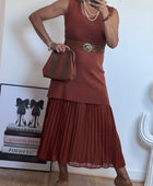 Robe Capucine terracotta