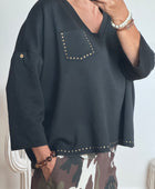 Pull noir rivets